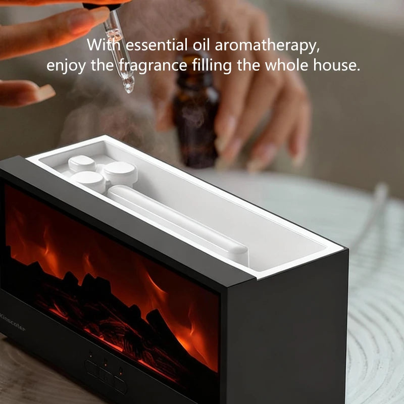 Colorful campfire-effect aroma humidifier